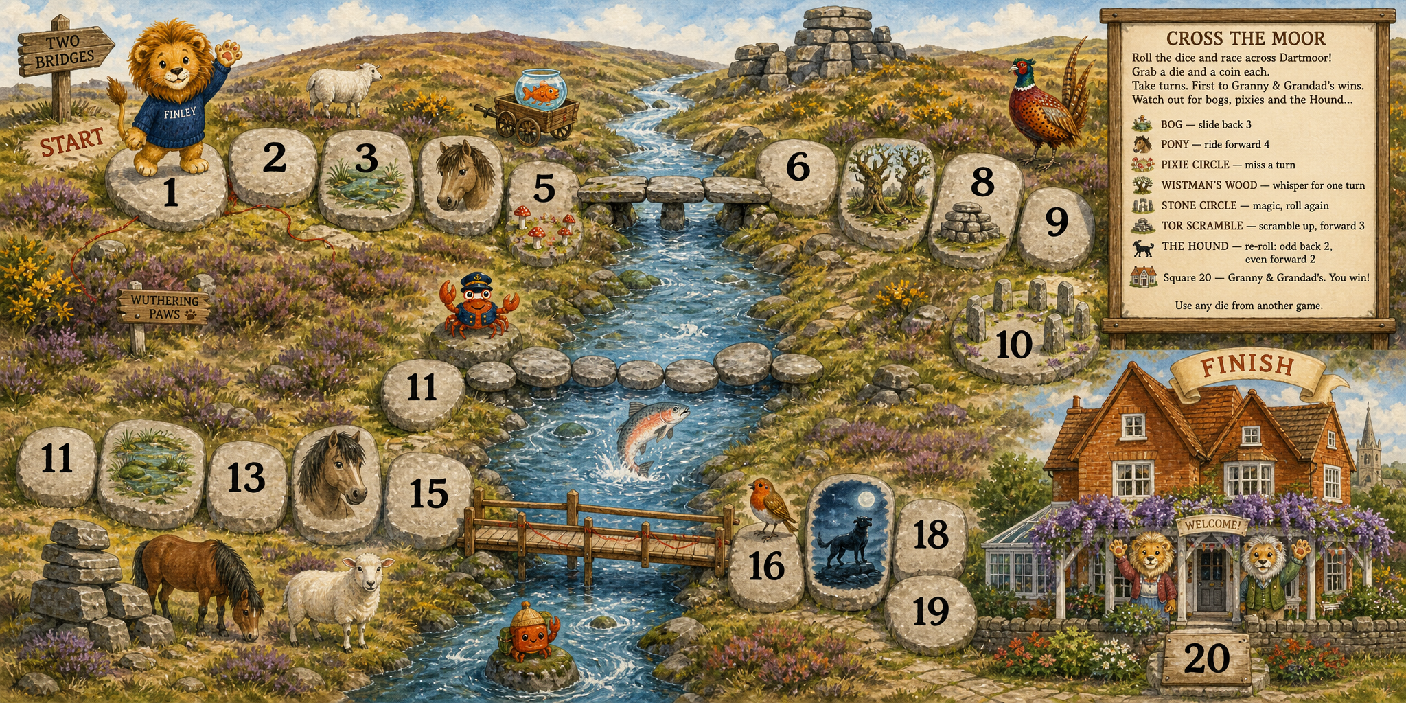 Bonus Game · Cross the Moor