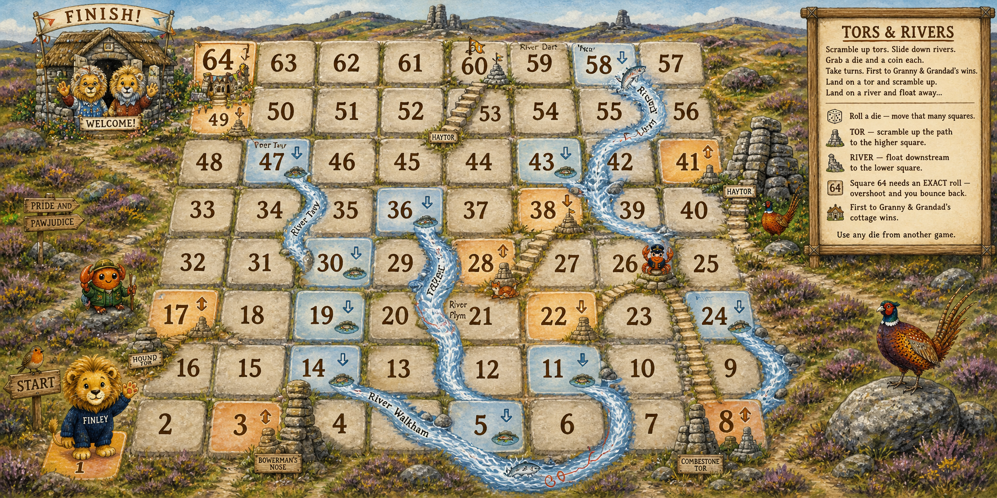 Bonus Game · Tors & Rivers